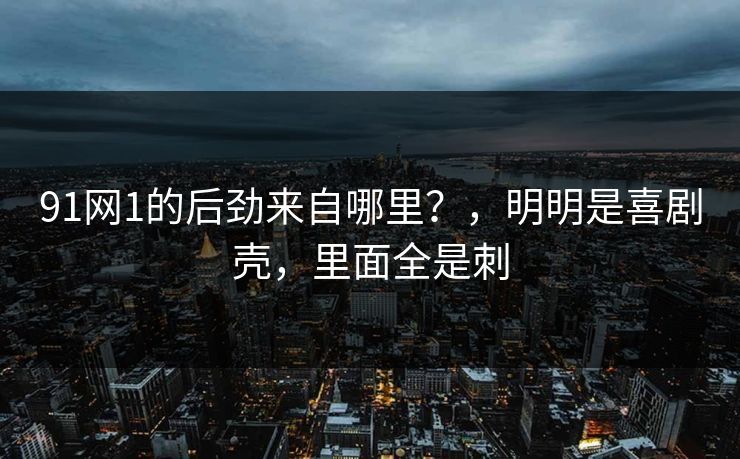 91网1的后劲来自哪里？，明明是喜剧壳，里面全是刺  第1张